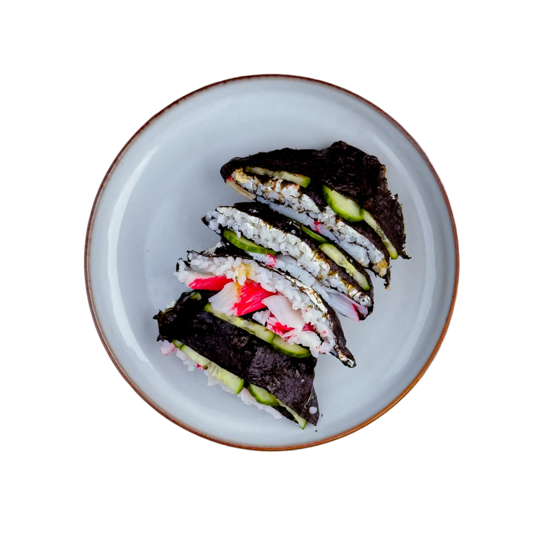 Onigirazu mit Krabbensticks