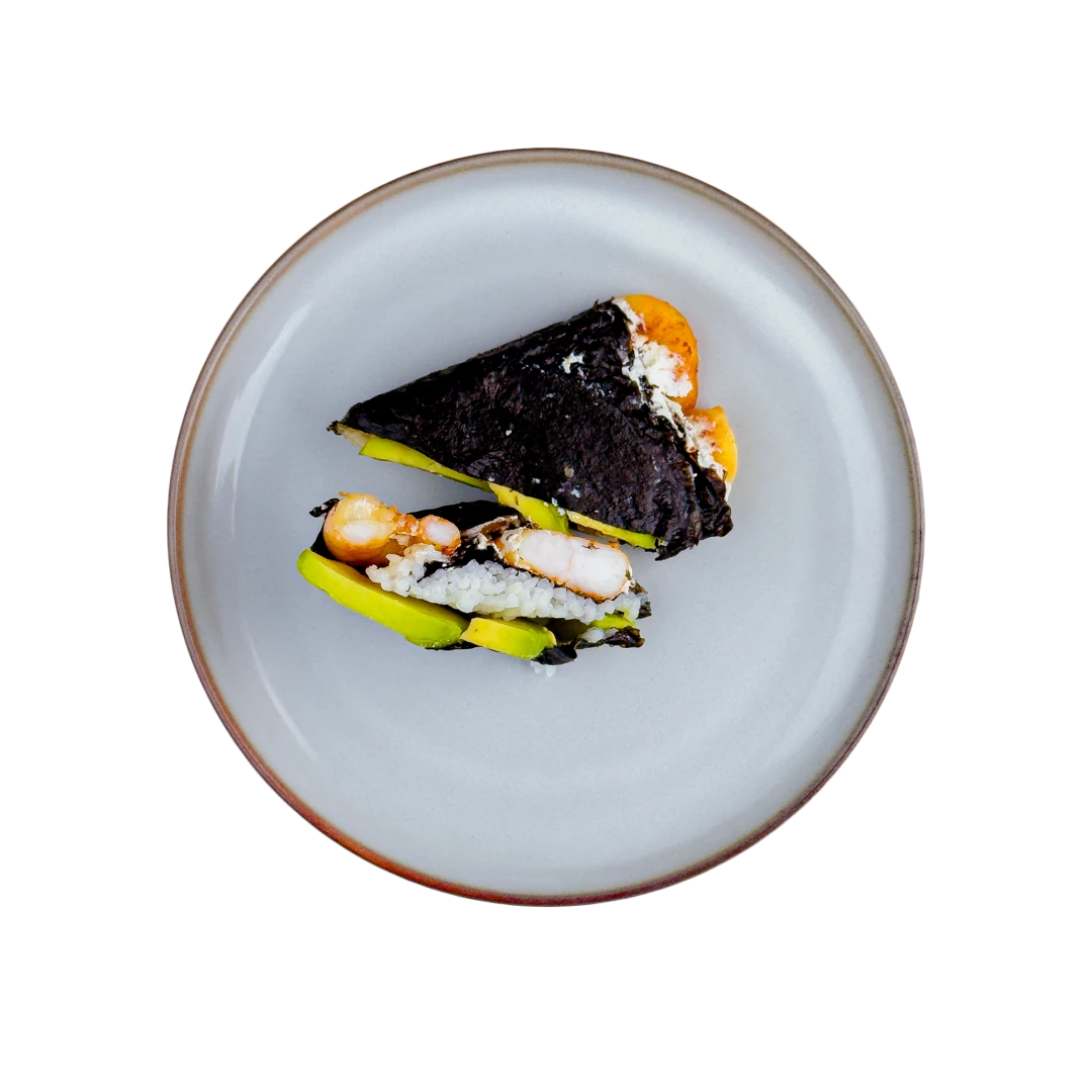 Onigirazu mit Garnelen