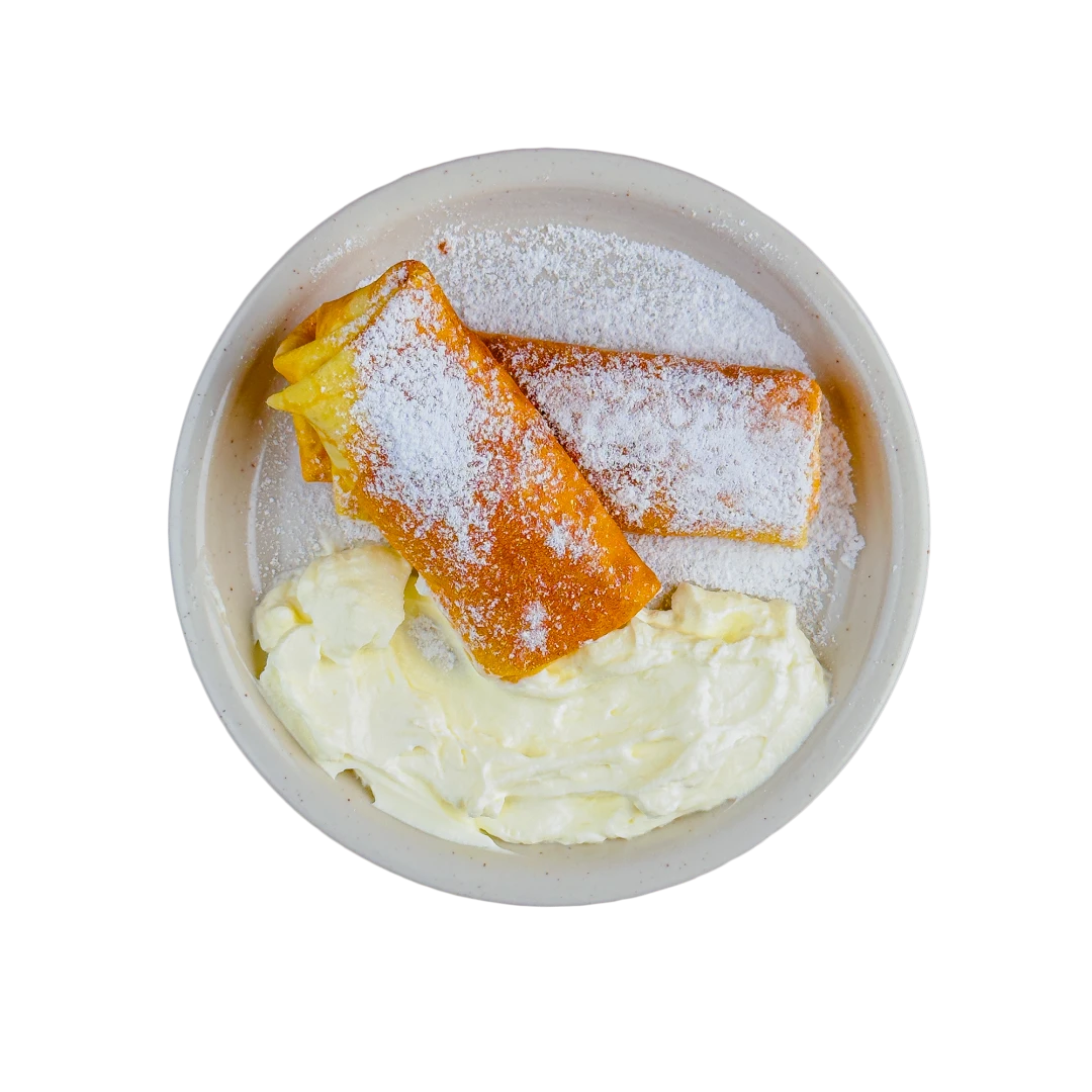 Pfannkuchen mit Mascarpone-Creme