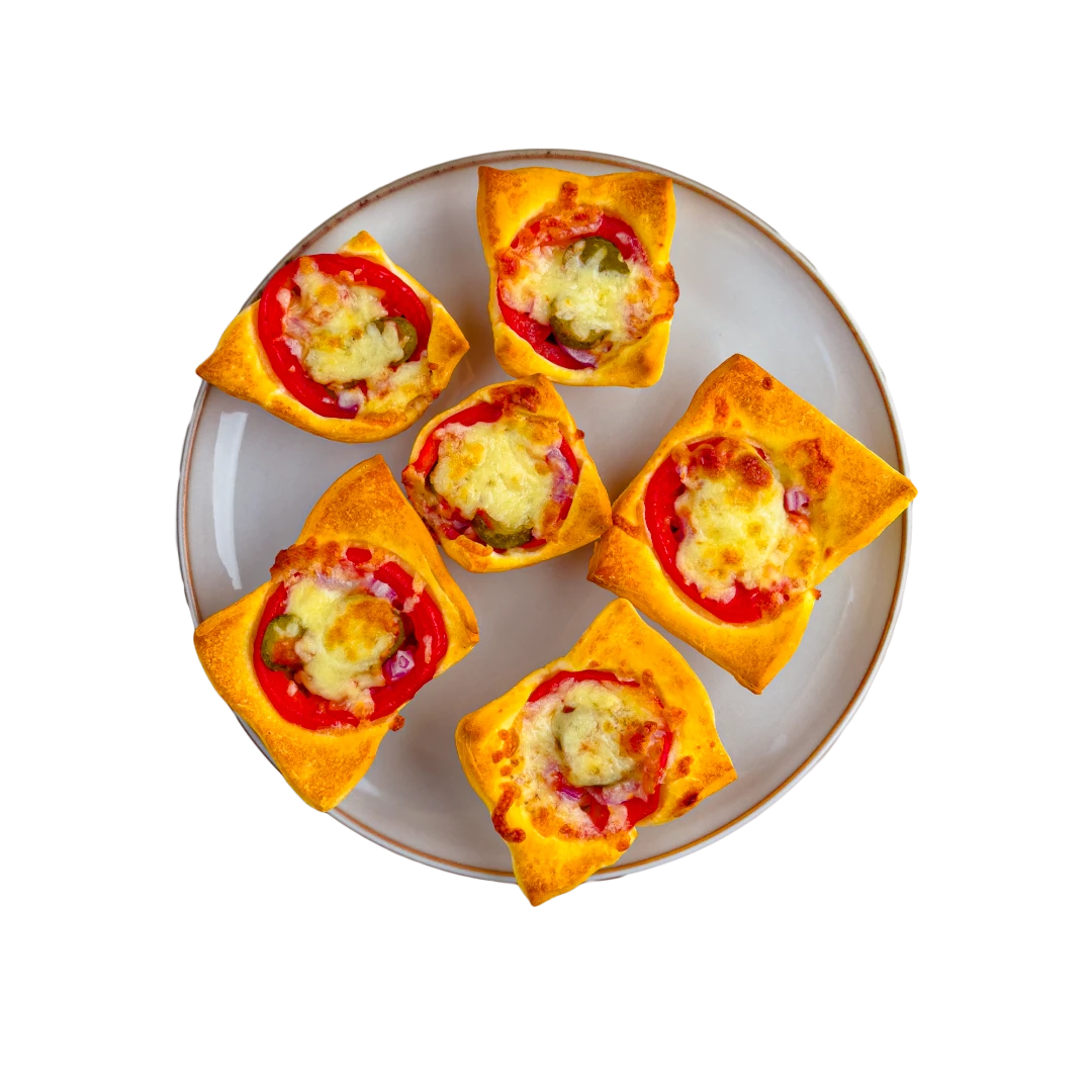 Mini-Pizza-Körbchen mit Hackfleisch