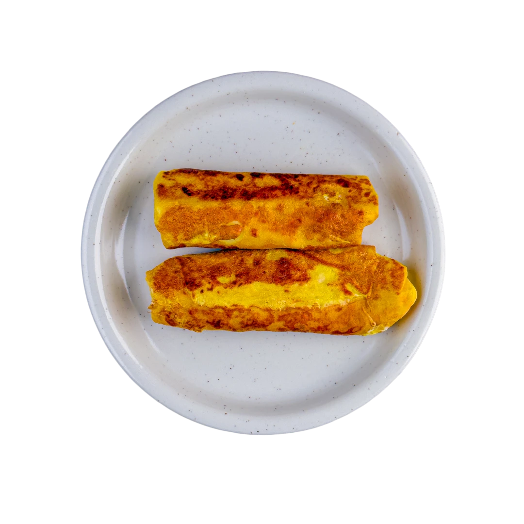 Knusprige Pfannkuchen mit Schinken und Käse