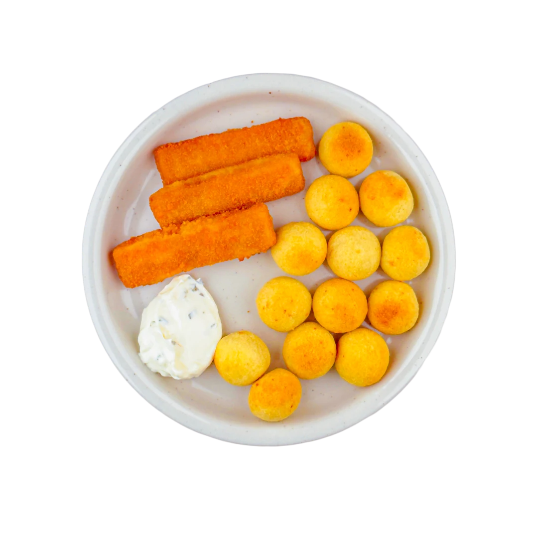 Fish Fingers With Croquettes