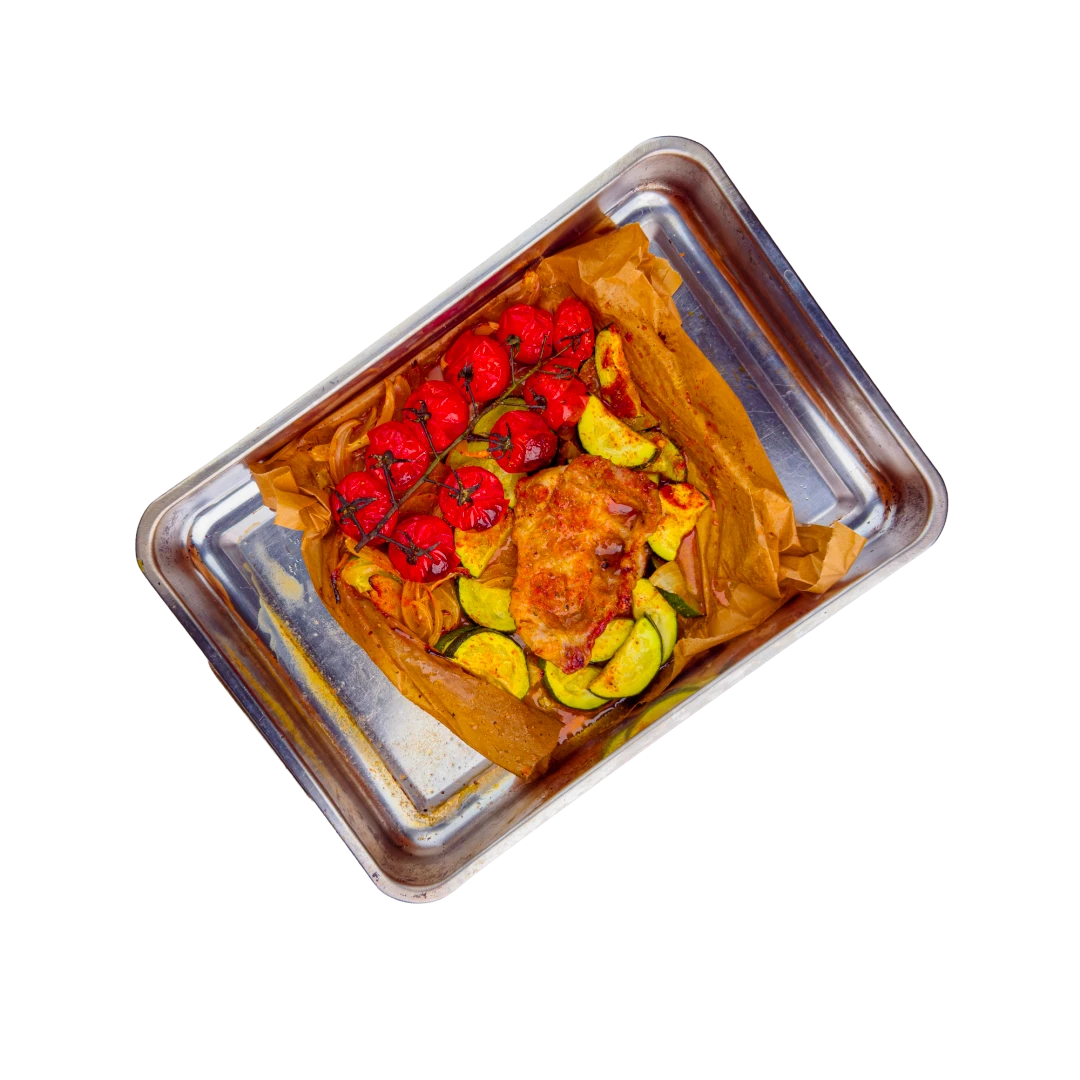 Roasted Pork Neck With Vegetables